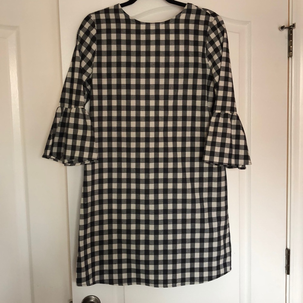 Gingham Black & White dress